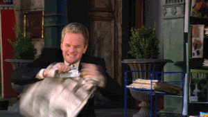 tearing up newspaper